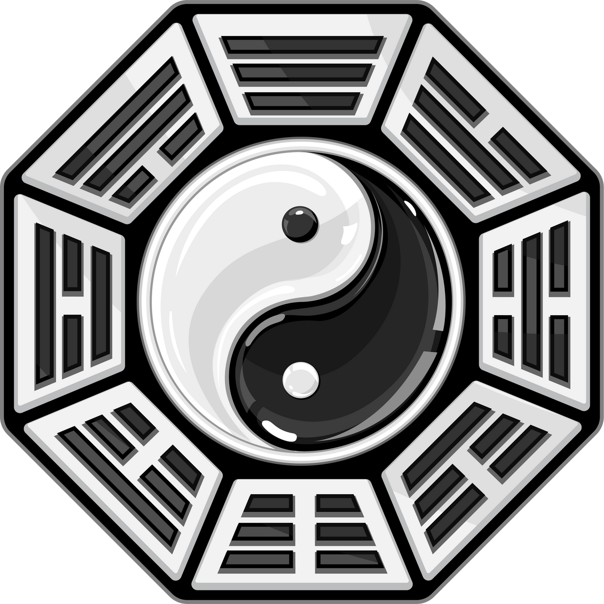 yin yang balance of nature Used for designs related to Chinese art and Feng Shui.