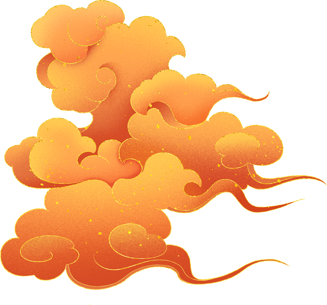 Chinese Clouds Illustration