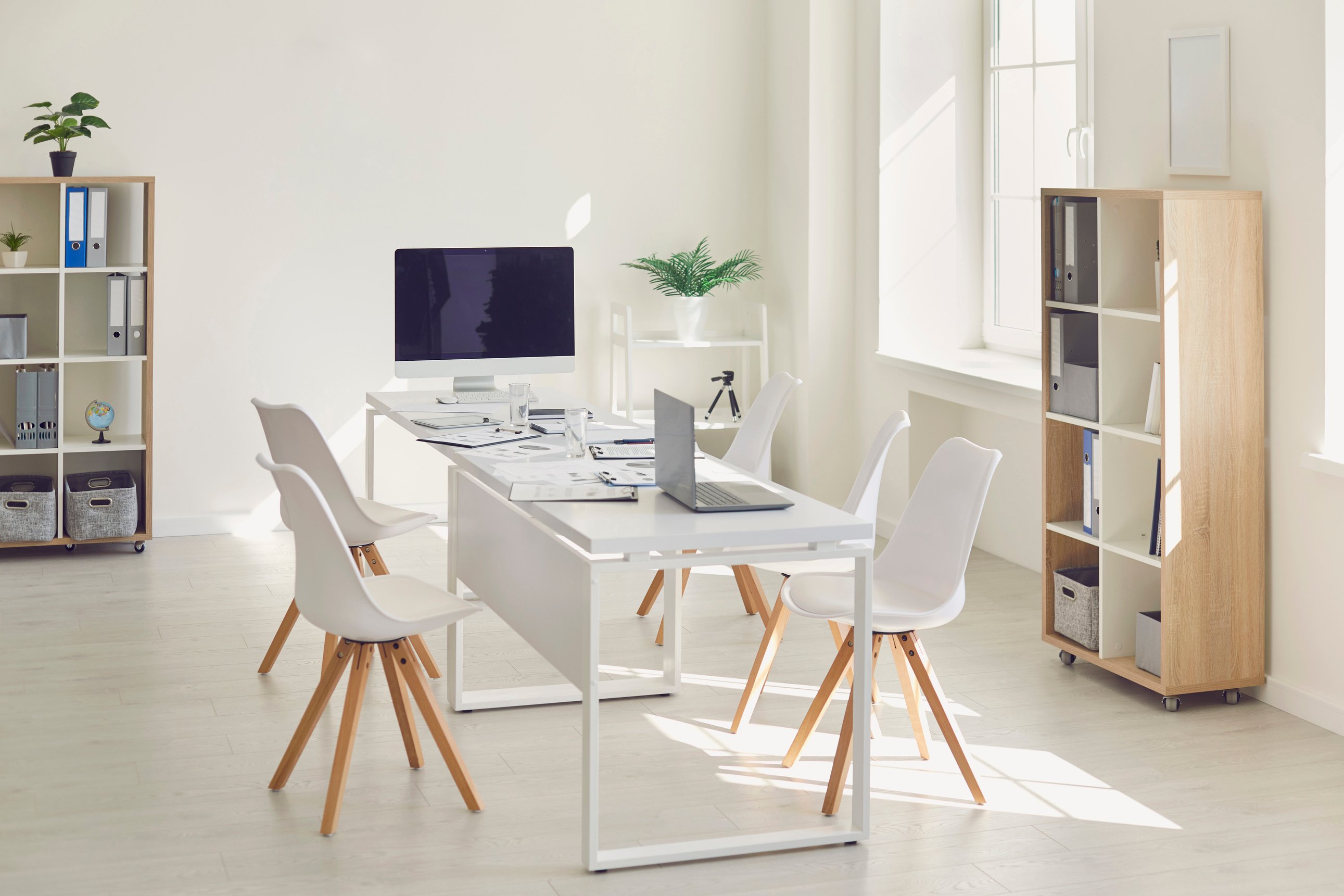 Interior of Modern Business Office or Conference Room